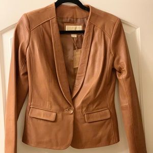 Michael Kors vintage leather jacket NWT